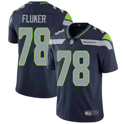 Seattle Seahawks Limited Navy Blue Men D.J. Fluker Home Jersey NFL Football #78 Vapor Untouchable->seattle seahawks->NFL Jersey